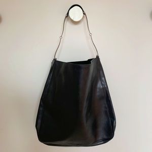 Gucci Black Leather Horsebit Shoulder Bag